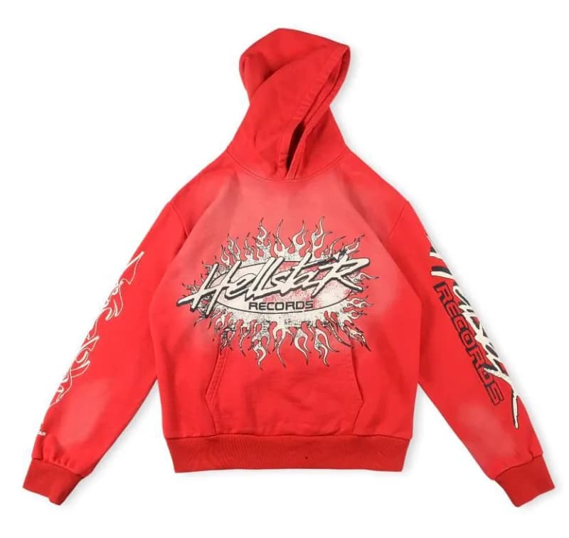 Hellstar Hooded Sweatshirt Flame Logo — 5