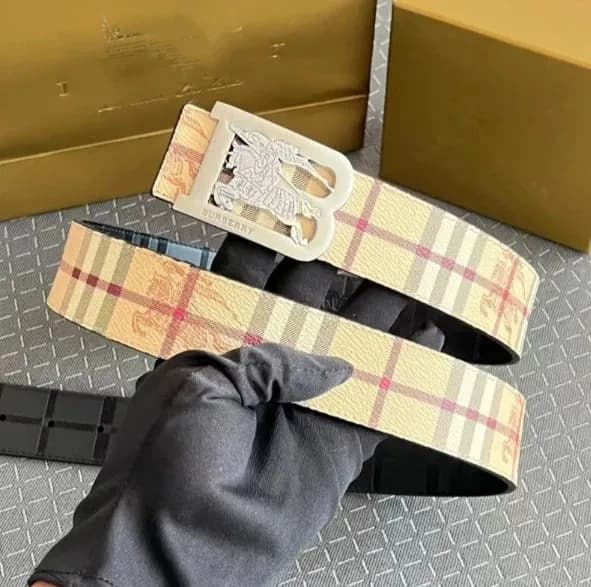 Burberry Check Print Belt Classic Vintage Check