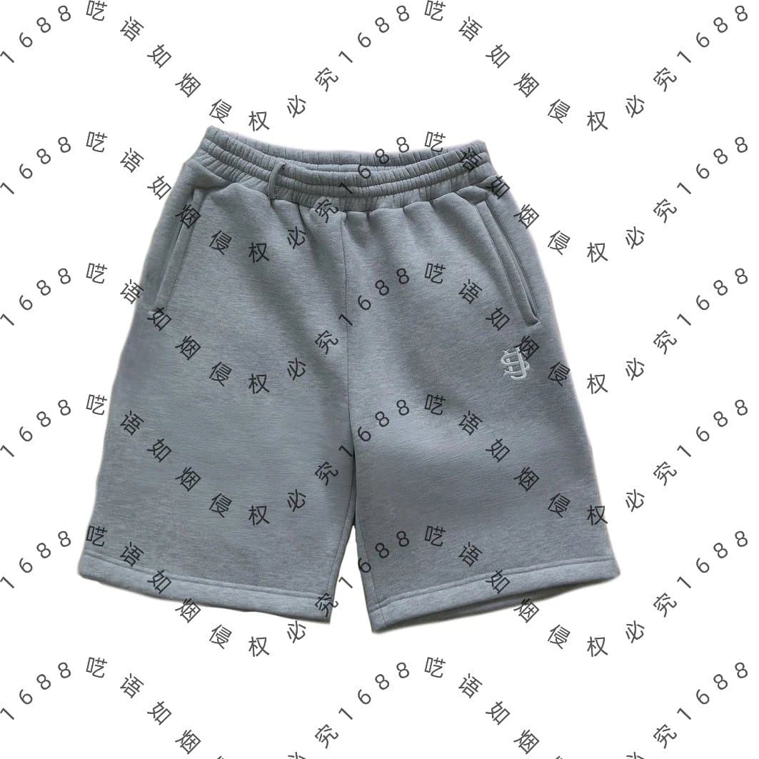Fear of God Essentials Sweatpants Logo Embroidery — 大logo灰色短裤