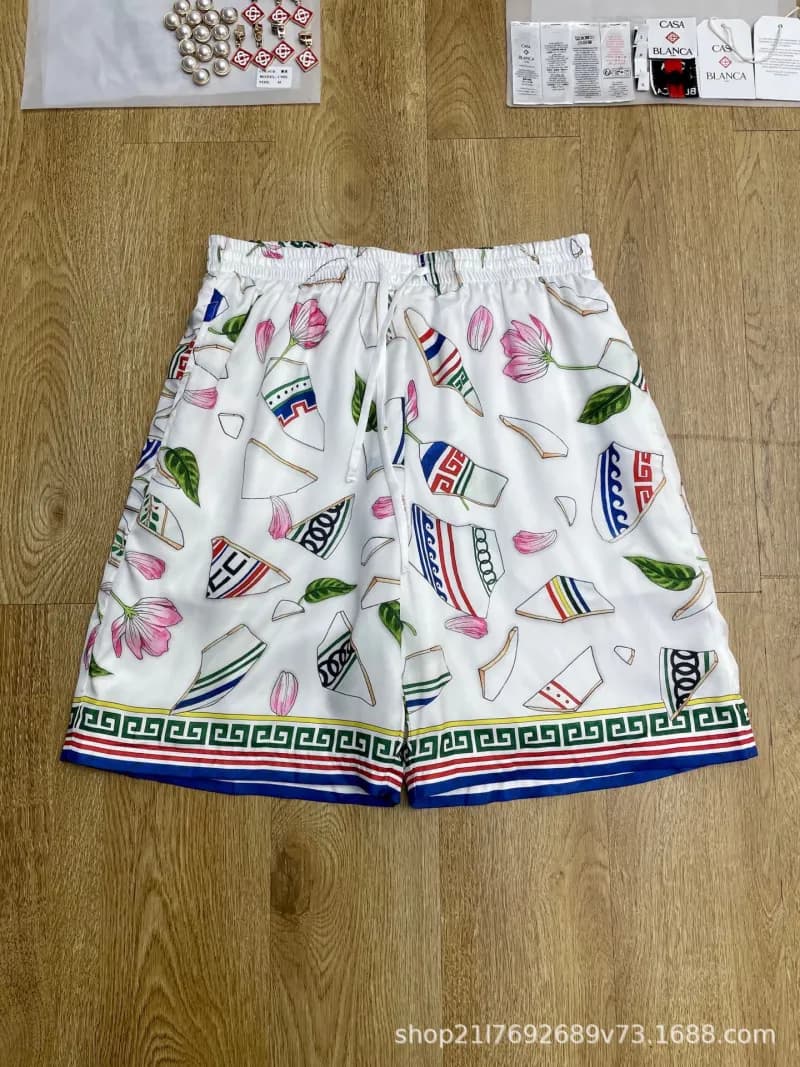 Printed Shorts Floral and Geometric Print
