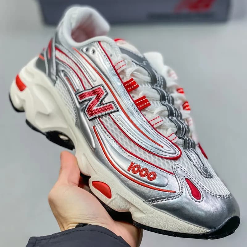 New Balance 1000 Silver Red