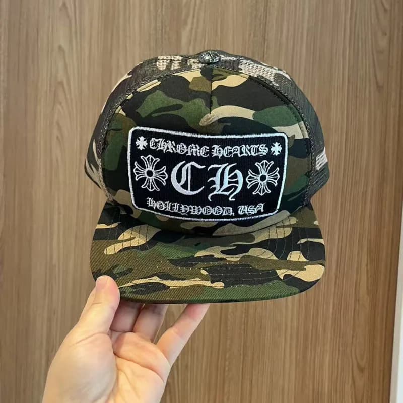 Chrome Hearts Trucker Cap Camouflage Patch