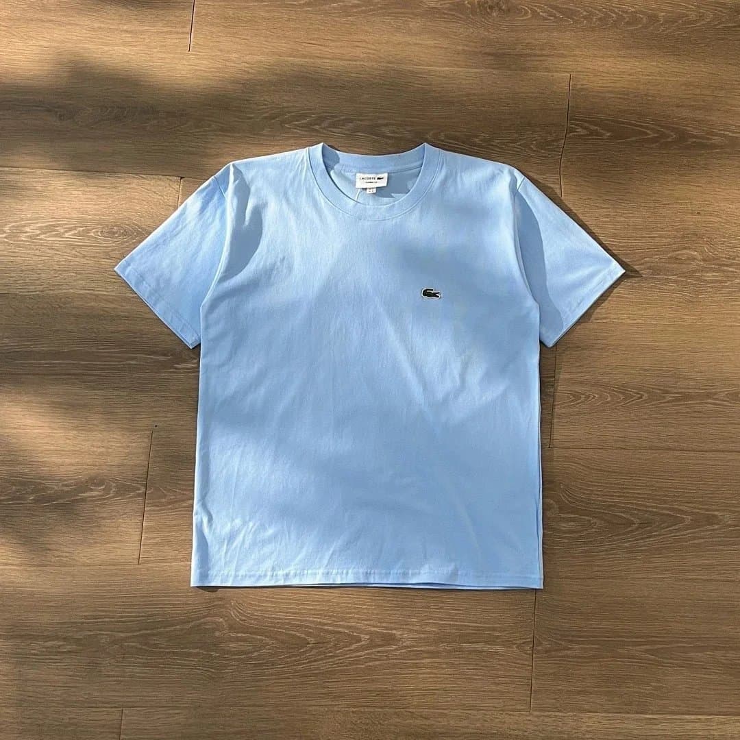 Lacoste Classic Logo Tee Big Croc — 天蓝色