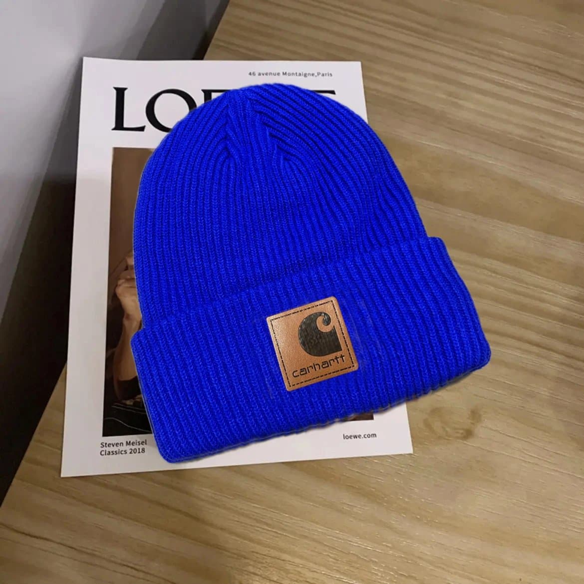 Carhartt Ribbed Beanie Logo Patch