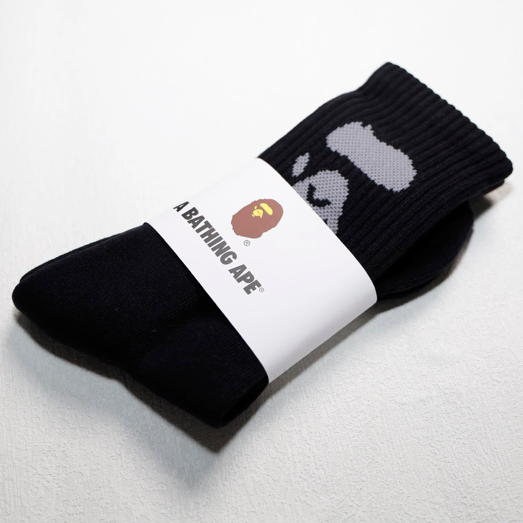 BAPE Crew Socks Ape Head Logo