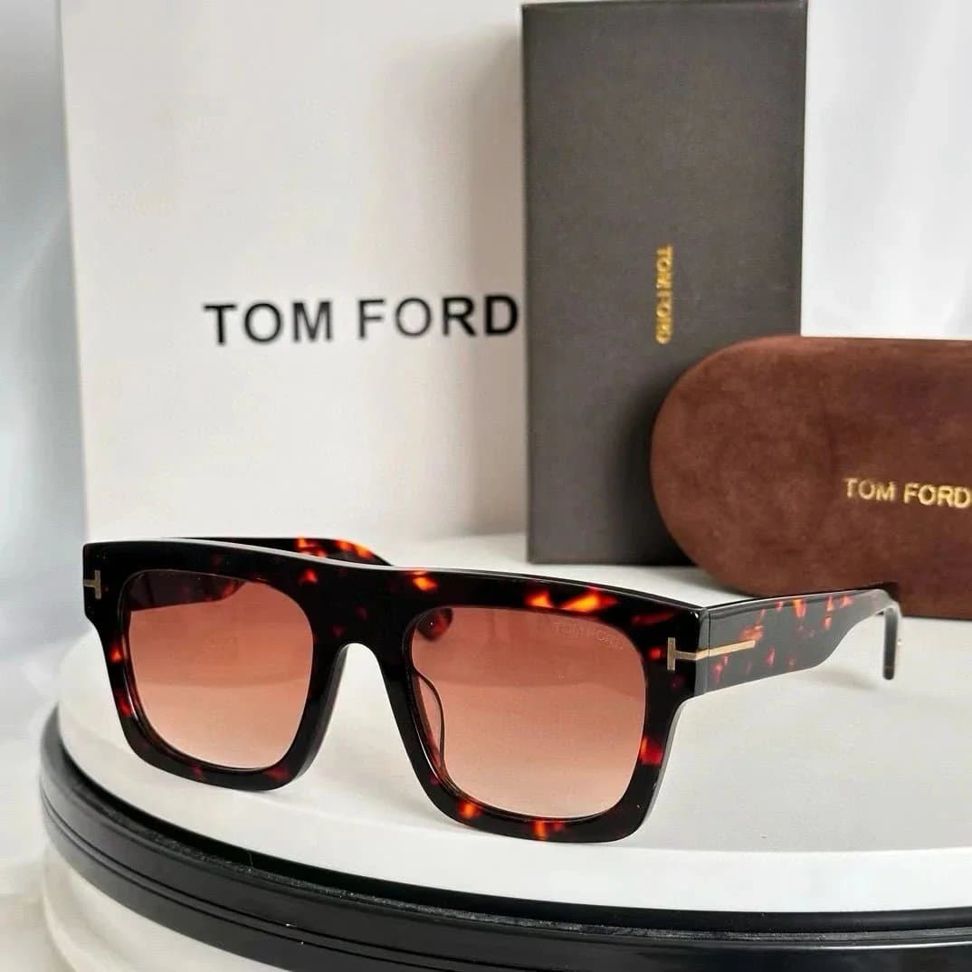 Tom Ford Square Sunglasses Havana Tortoise