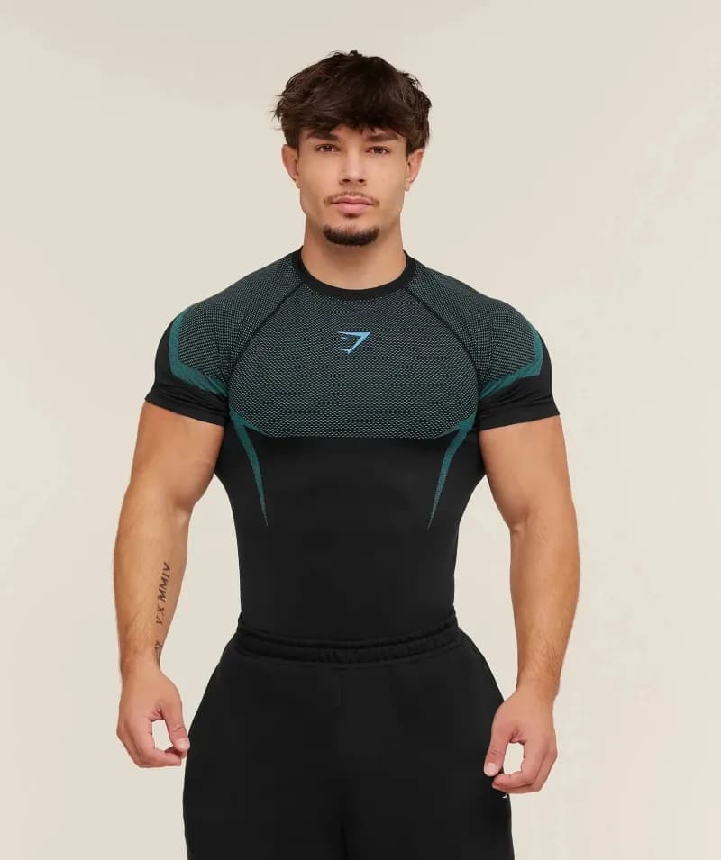 Lululemon Compression T-Shirt Mesh Panel