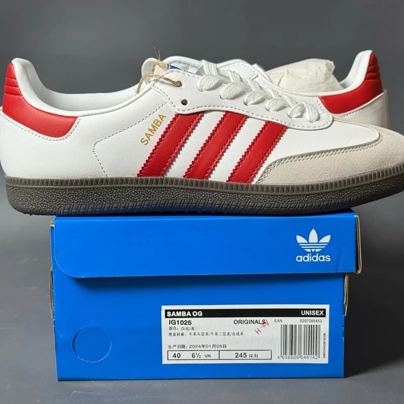 Adidas Samba OG White/Red