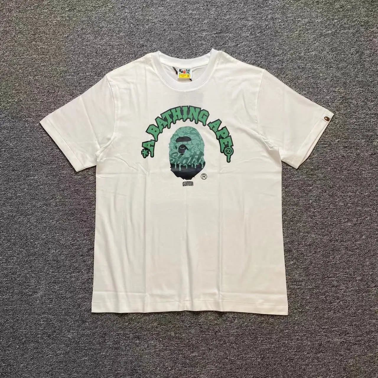BAPE Ape Head Tee Camo Ape Head — D192 White