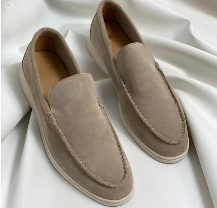 Slip-On Loafer Suede Moc-Toe