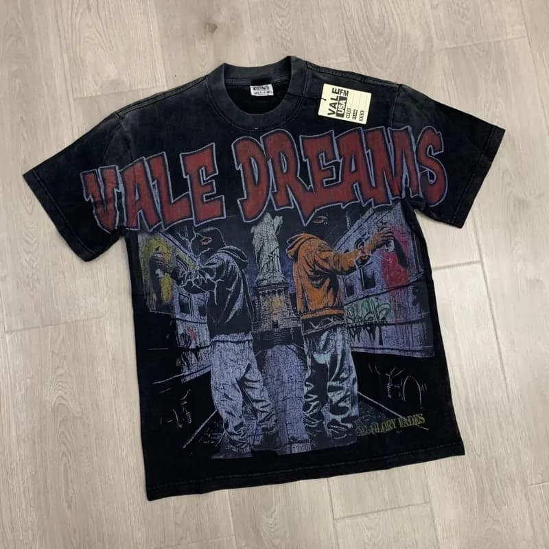 Vale Forever Graphic Tee Vale Dreams Graffiti Print