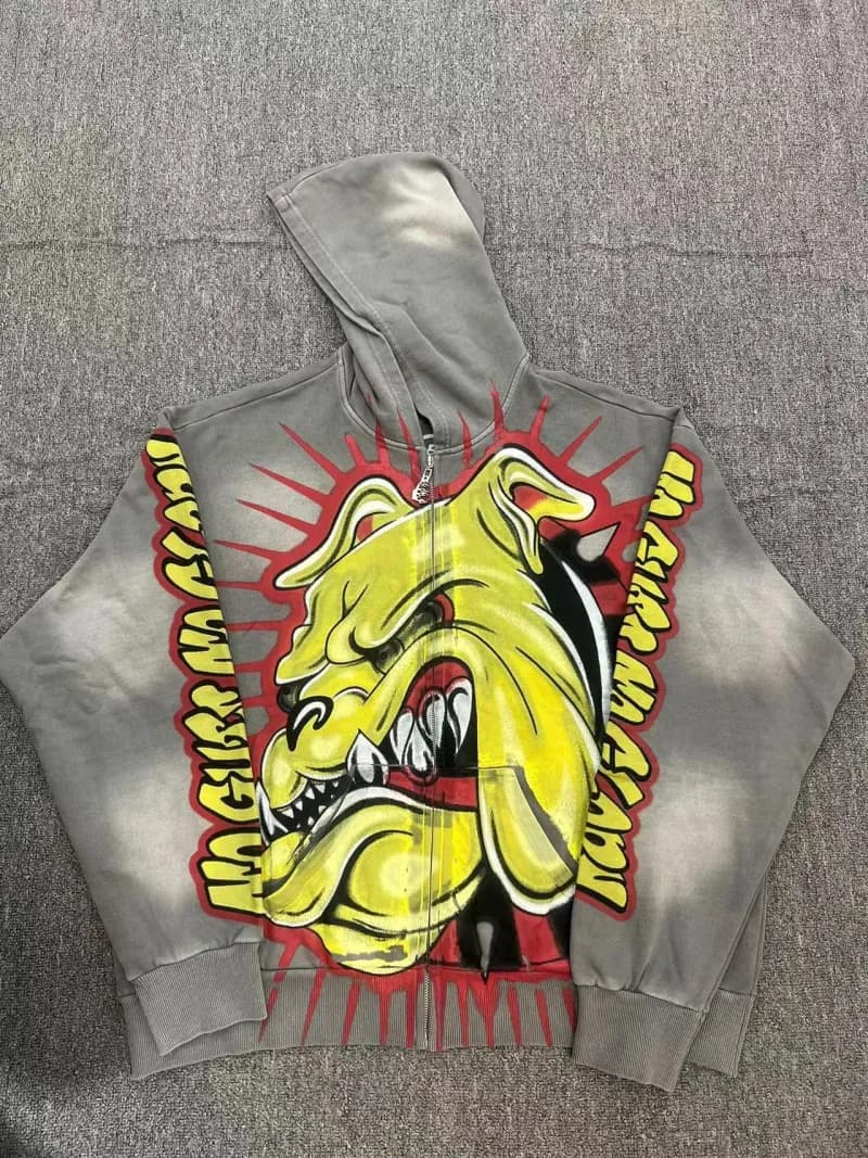 Hellstar Hooded Sweatshirt Flame Logo — 95