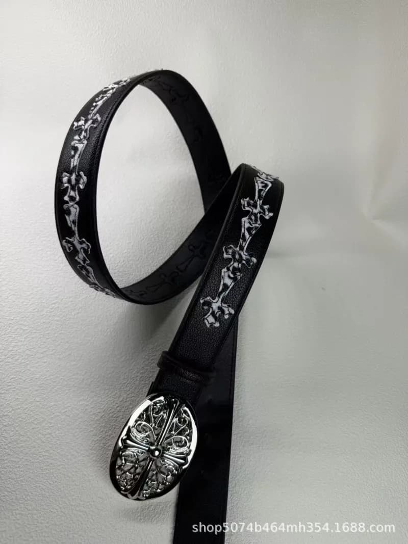 Chrome Hearts Cross Belt Embossed Cross — 50