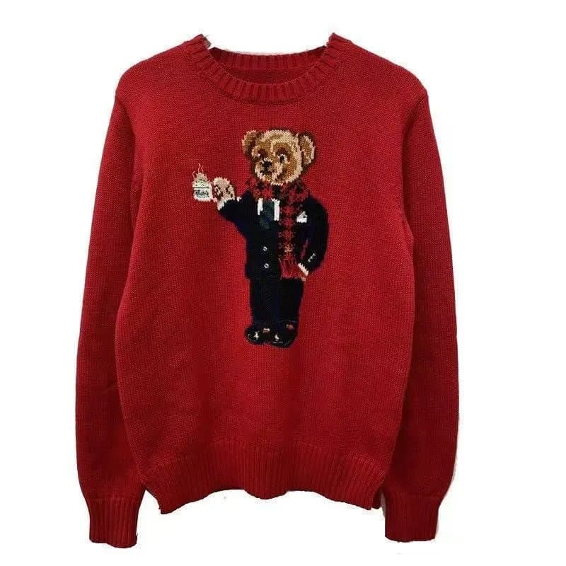 Polo Ralph Lauren Polo Bear Sweater Pink Bear Embroidery — 6