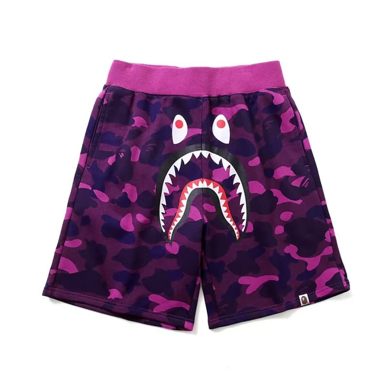 BAPE A Bathing Ape Shorts All-Over Logo Print — D022701
