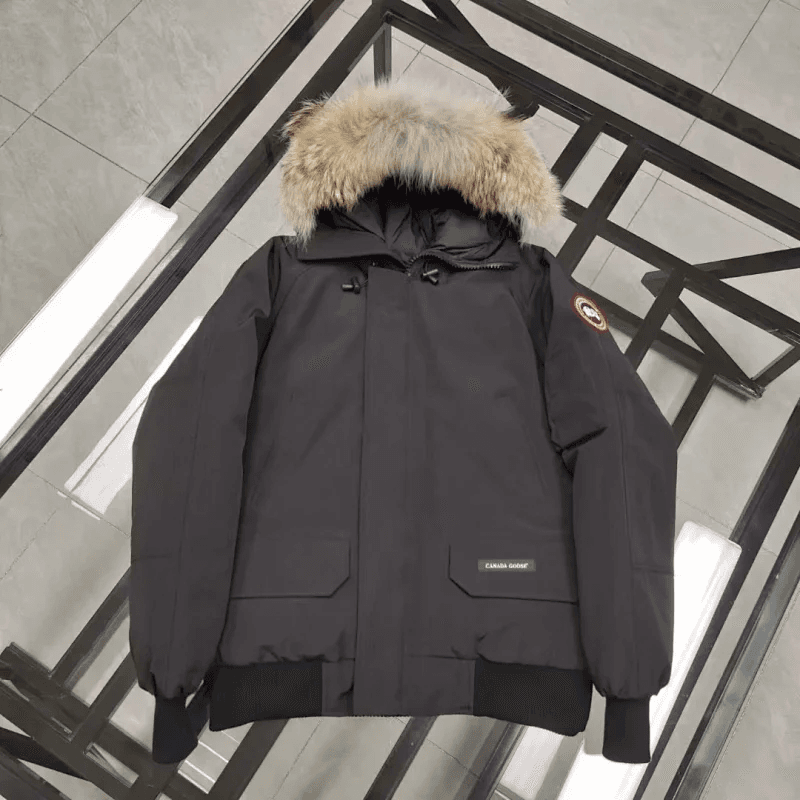 Canada Goose Expedition Parka Black with Coyote Fur Trim