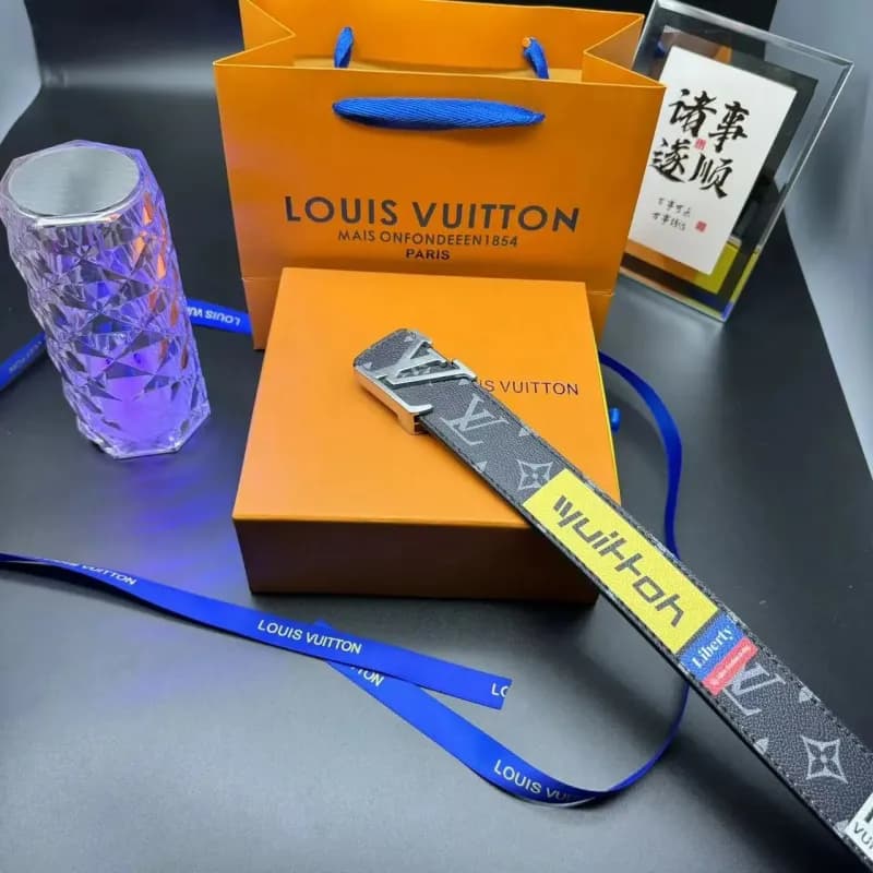 Louis Vuitton LV x Travis Scott Belt Monogram Reverse with Yellow Label