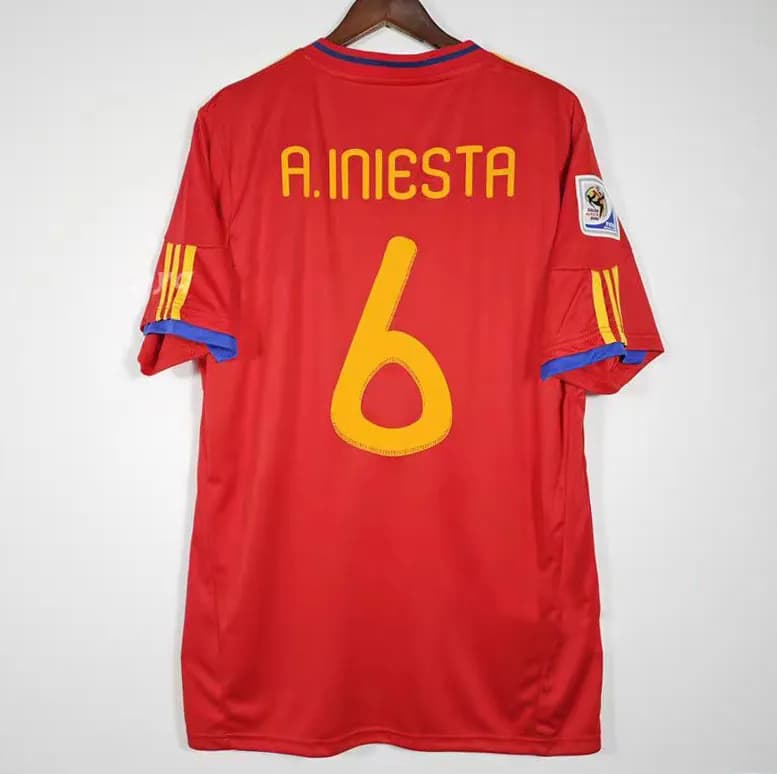 Adidas Spain Home Jersey A. Iniesta #6