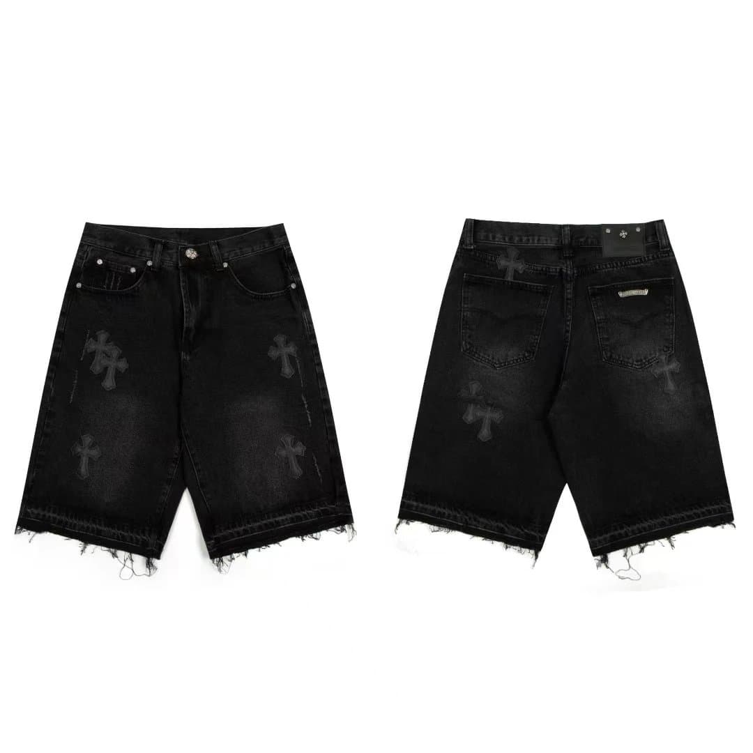 Chrome Hearts Denim Shorts Cross Patch — 921图7