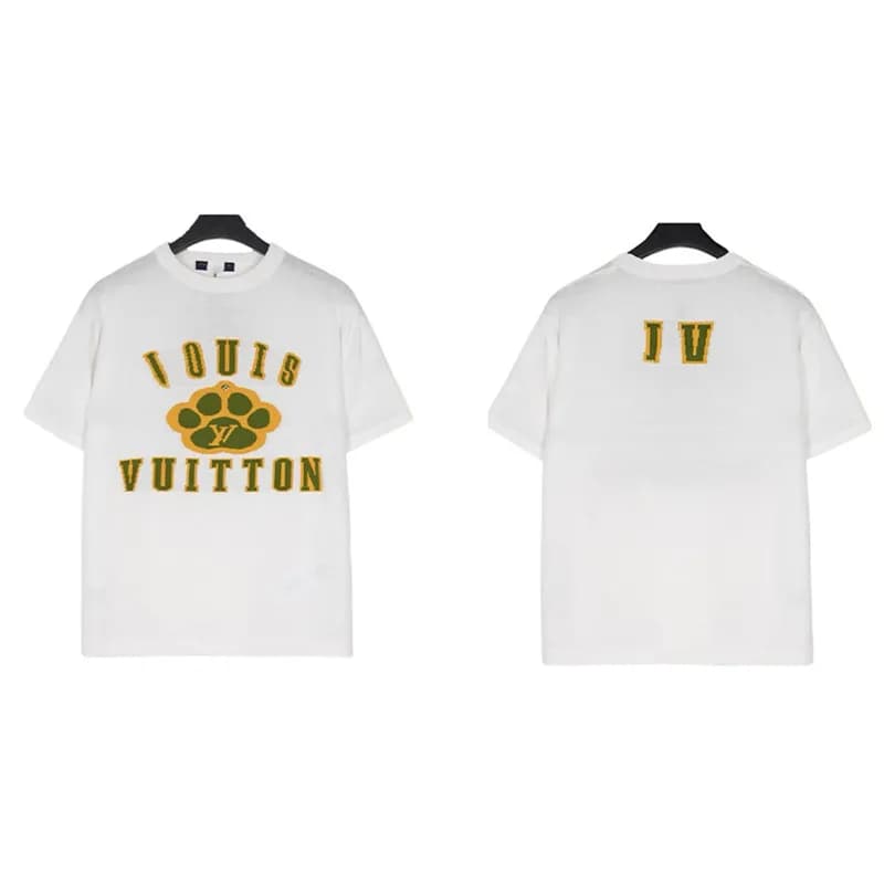 Louis Vuitton T-Shirt Off-White Collaboration — （烫钻针织白色）