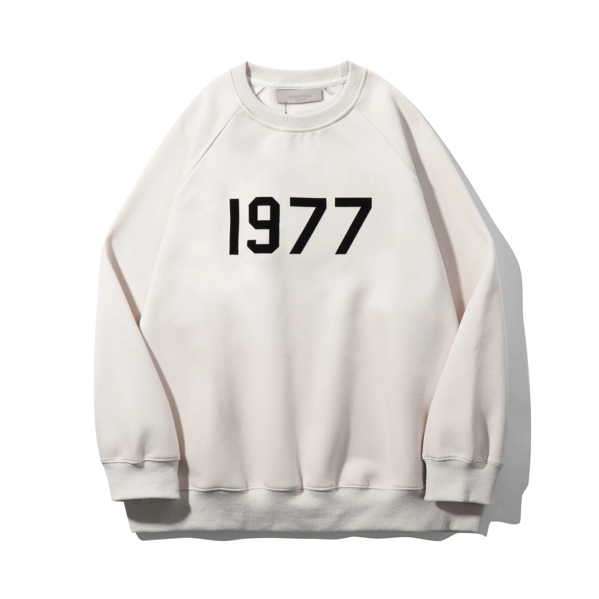 Fear of God Essentials Hooded Sweatshirt Essentials Logo — 圆领1997杏色