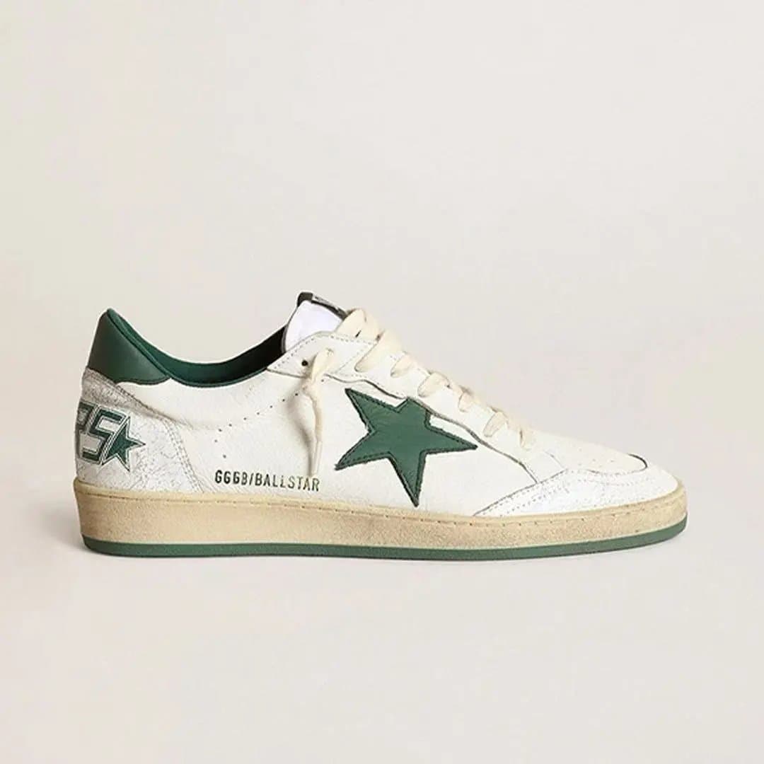 Golden Goose Superstar Red Star — 绿星绿尾