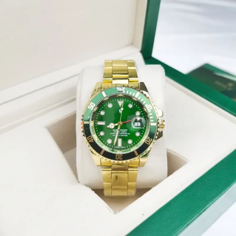 Rolex Submariner Two-Tone Bezel — Four-needle water ghost, three golden green water ghosts