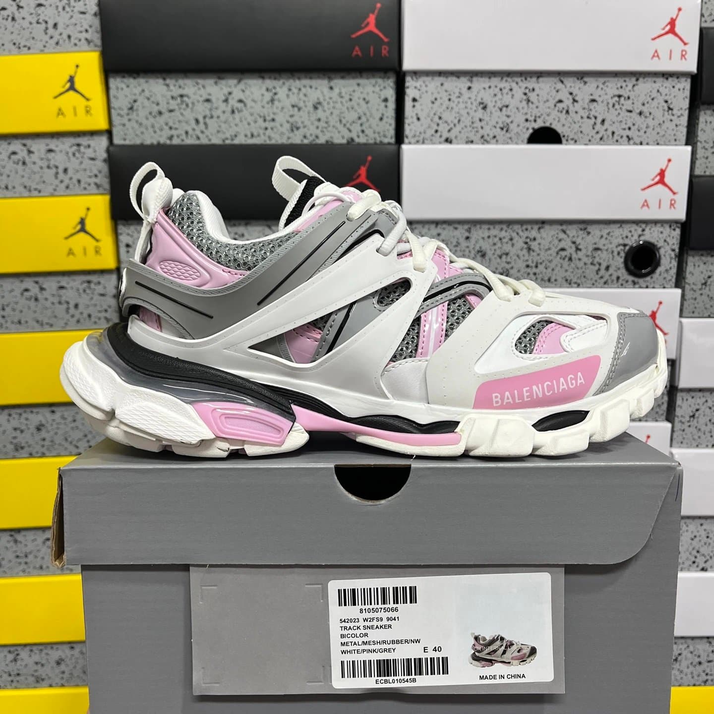 Balenciaga Track Sneaker Monocolor — VG · 白粉灰 S9 9041
