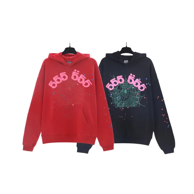 Palace Spider Web Hoodie Star Logo — 192# 黑色