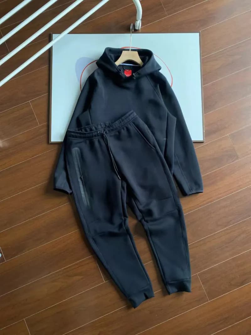 Nike Tech Fleece Hoodie and Joggers Black