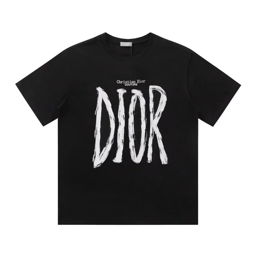 Dior T-Shirt Brushstroke Logo