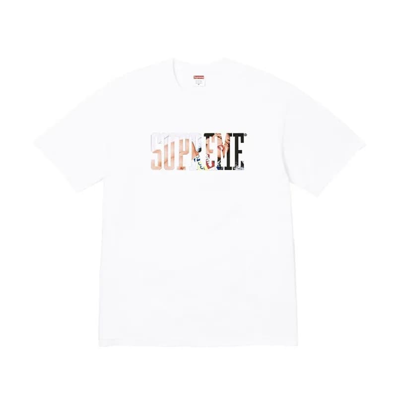Supreme T-Shirt Patchwork Logo — 0HH22白色