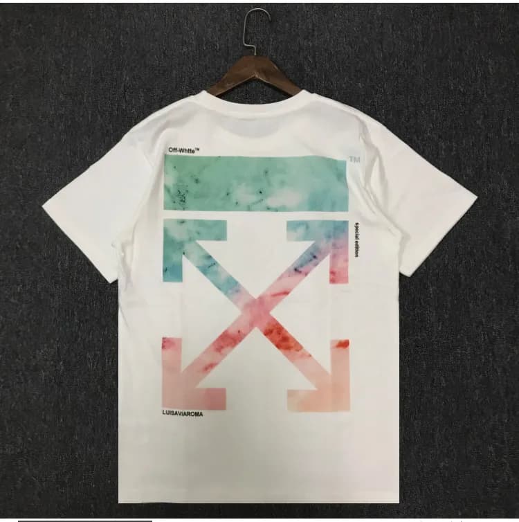 Off-White Graphic Tee KAWS Collaboration — 白色（渐变箭头）