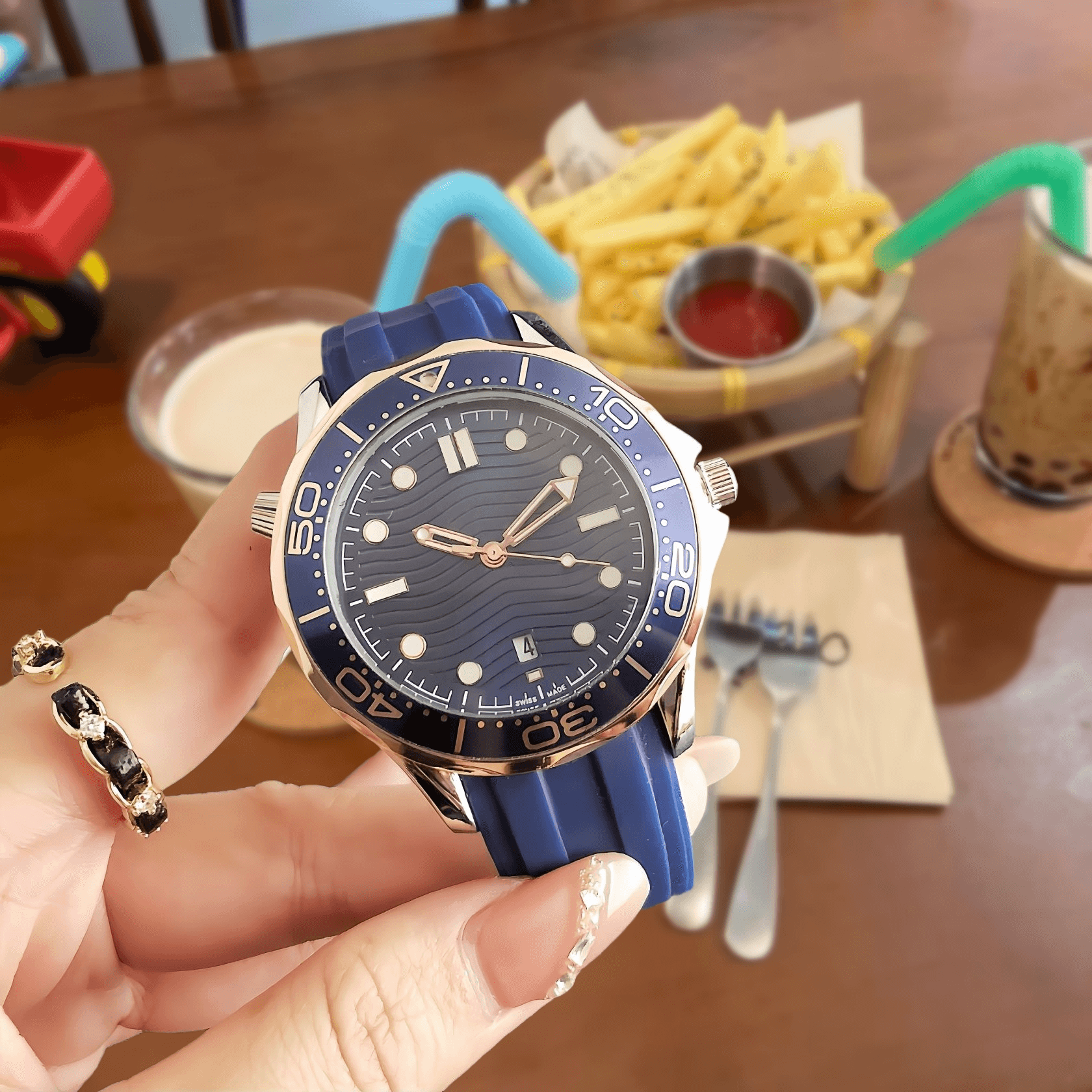 Omega Seamaster Diver 300M Wave Dial