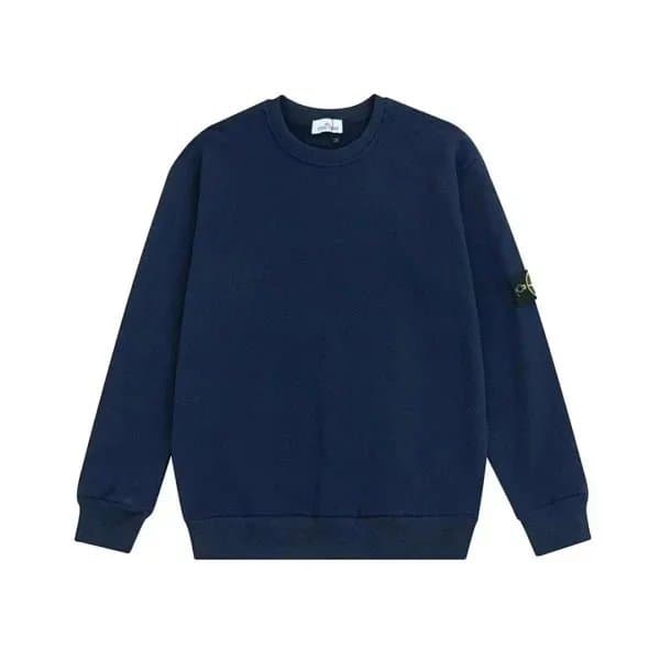 Stone Island Crewneck Sweatshirt Classic Logo Patch