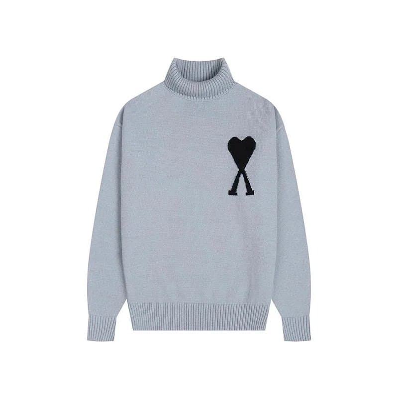 Amiri Turtleneck Sweater Heart Logo