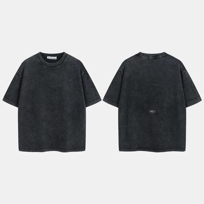 Acne Studios Cotton T-Shirt Washed Grey — 水洗黑（AC908040）