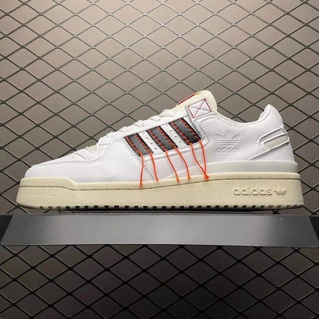 Adidas × Fragment Design Forum Low White Orange Black