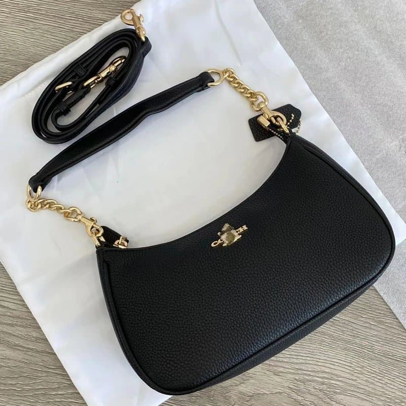 Coach Shoulder Bag Gold Hardware