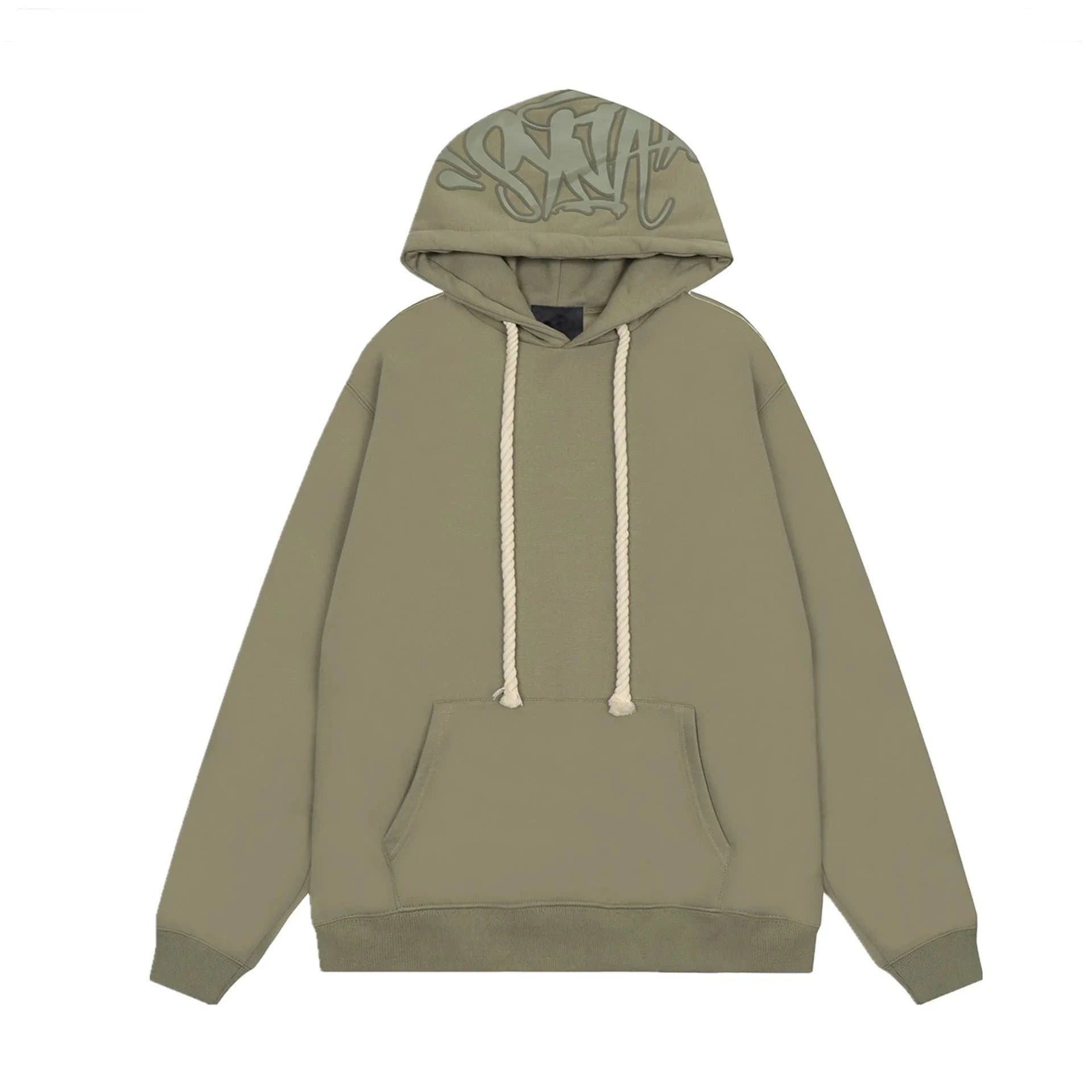 Travis Scott Shorts Set Graffiti Print — 军绿色卫衣