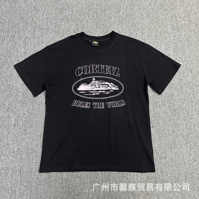 Off-White Graphic Tee Authentic Island Print — 3102黑-粉