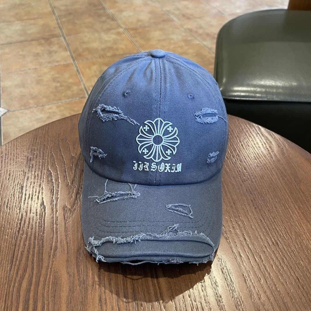 Broken Planet Distressed Cap Floral Embroidery