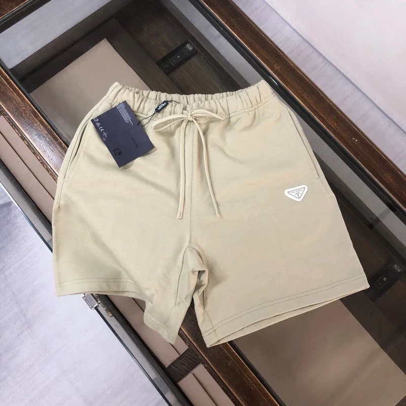 Prada Velvet Shorts Triangle Logo — 21
