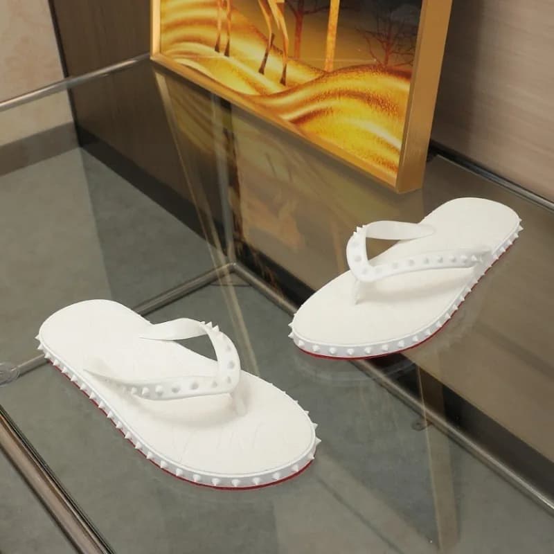 Christian Louboutin Spiky Flip-Flop Studded
