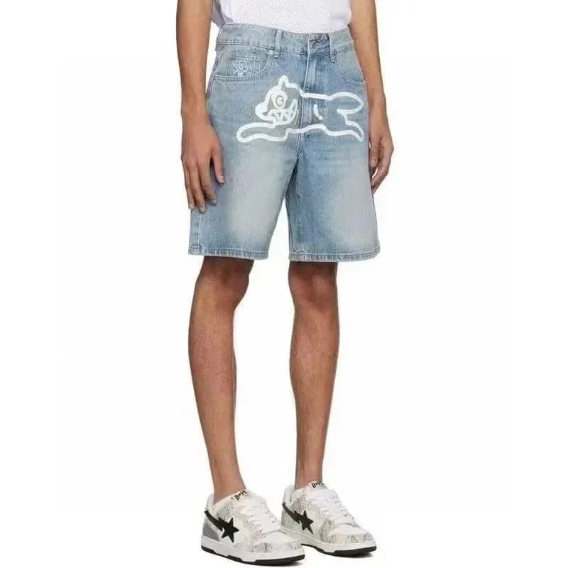 Neighborhood Denim Shorts Ukiyo-e Print Patch — 29