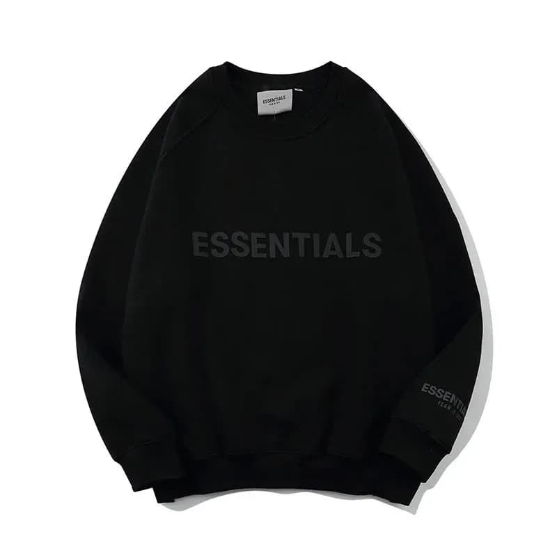 Fear of God Essentials Crewneck Sweatshirt Black Logo