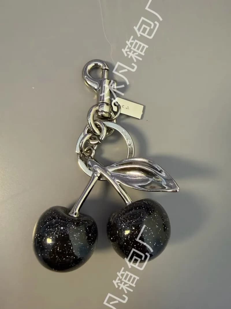 Gucci Cherry Keychain Glitter Resin