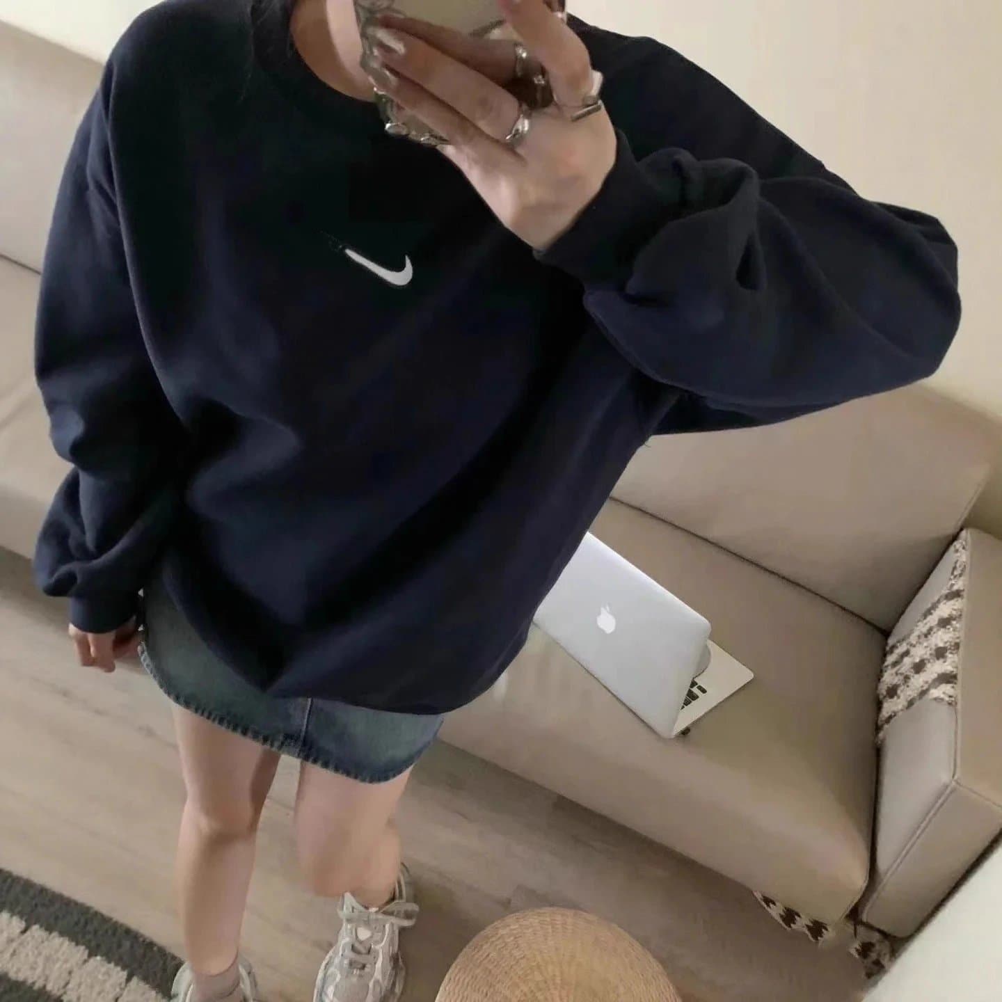 Nike Crewneck Sweatshirt Swoosh Logo