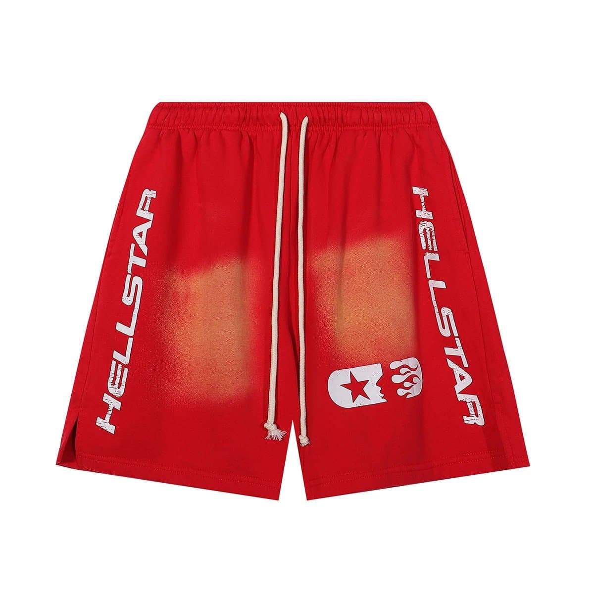 Hellstar Logo Shorts Distressed Logo — DK2HY0HF