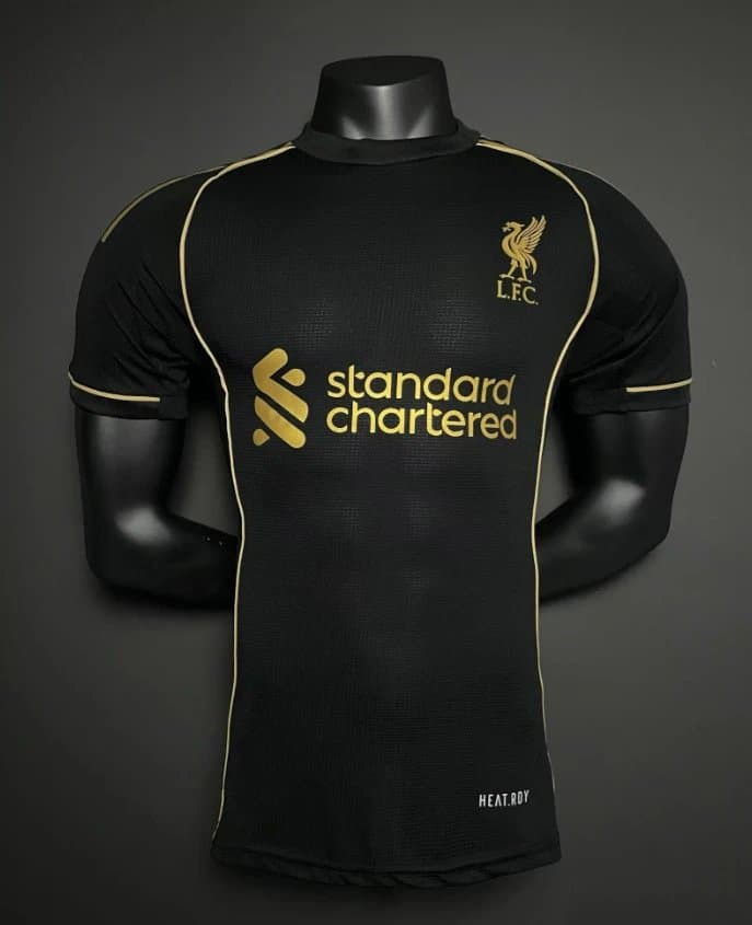 Nike Liverpool FC Home Jersey Black Gold